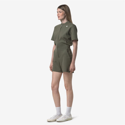 ODET INTERLOCK - Sport Suits - TRACKSUIT - WOMAN - GREEN LICHEN