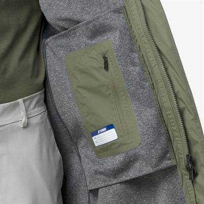 MONTAGUE BONDED JERSEY - Jackets - Long - MAN - GREEN LICHEN