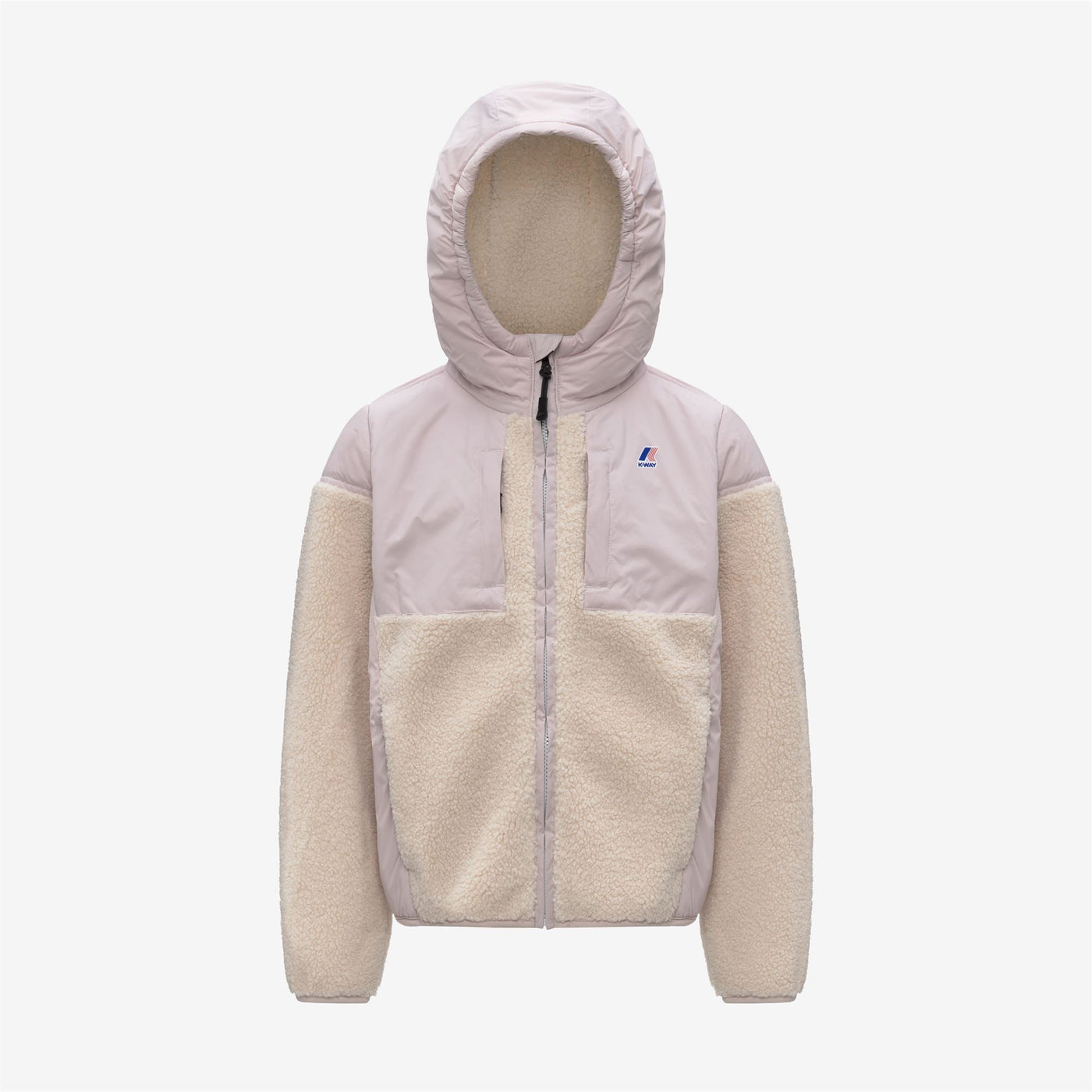 P. SAMSON 4.0 ORSETTO - Fleece - Hoodie Full Zip - KID UNISEX - Rose Hushed--Ecru