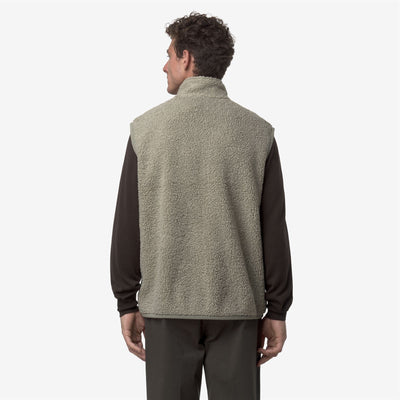 YANNICK SHERPA POLAR REVERSIBLE - Fleece - Vest - MAN - Green Oak-Green Oak