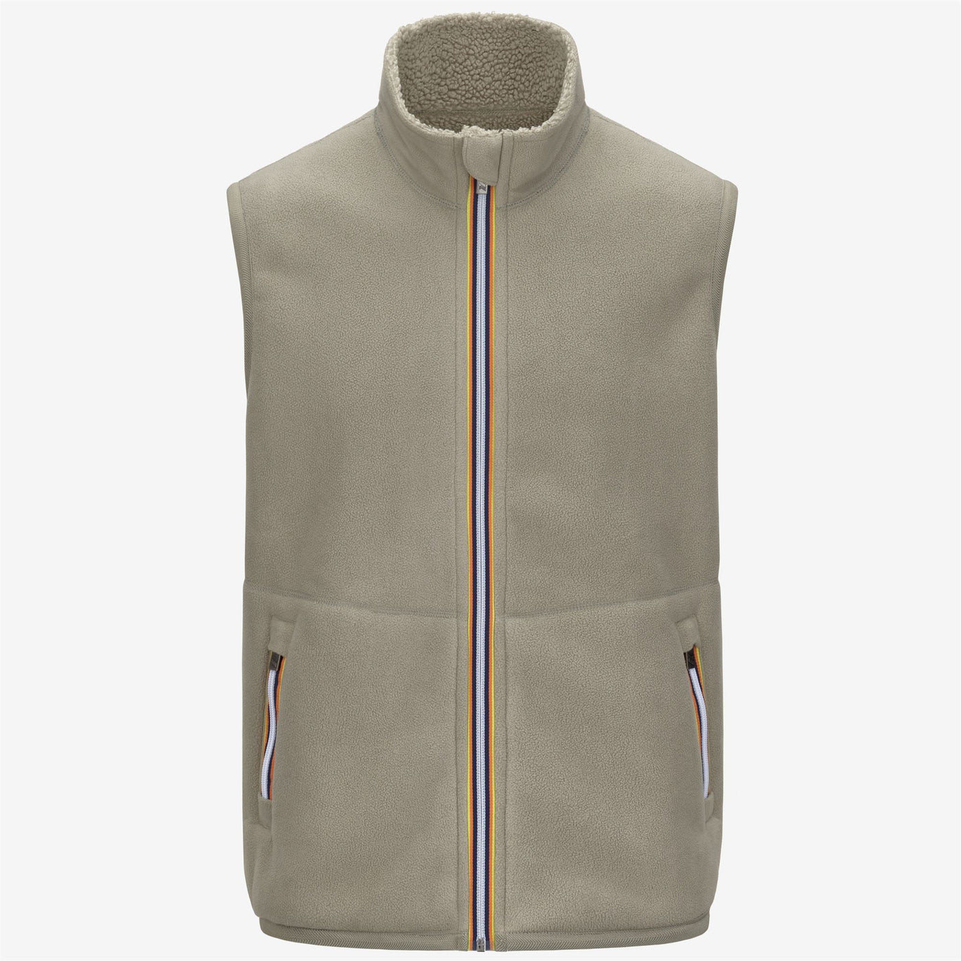 YANNICK SHERPA POLAR REVERSIBLE - Fleece - Vest - MAN - Green Oak-Green Oak
