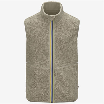 YANNICK SHERPA POLAR REVERSIBLE - Fleece - Vest - MAN - Green Oak-Green Oak