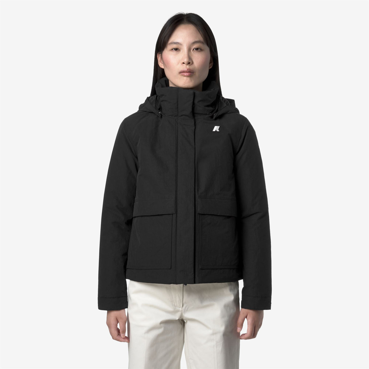 KALI WARM COTTON NYLON - Jackets - Short - WOMAN - Black Pure