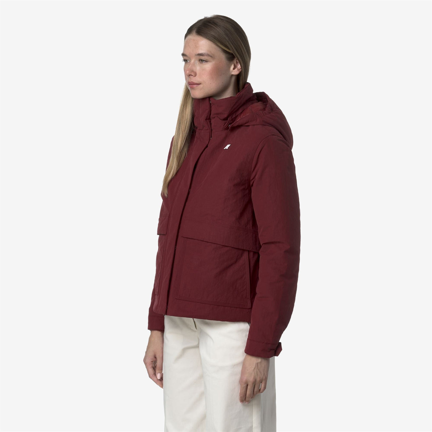 KALI WARM COTTON NYLON - Jackets - Short - WOMAN - Red Syrah
