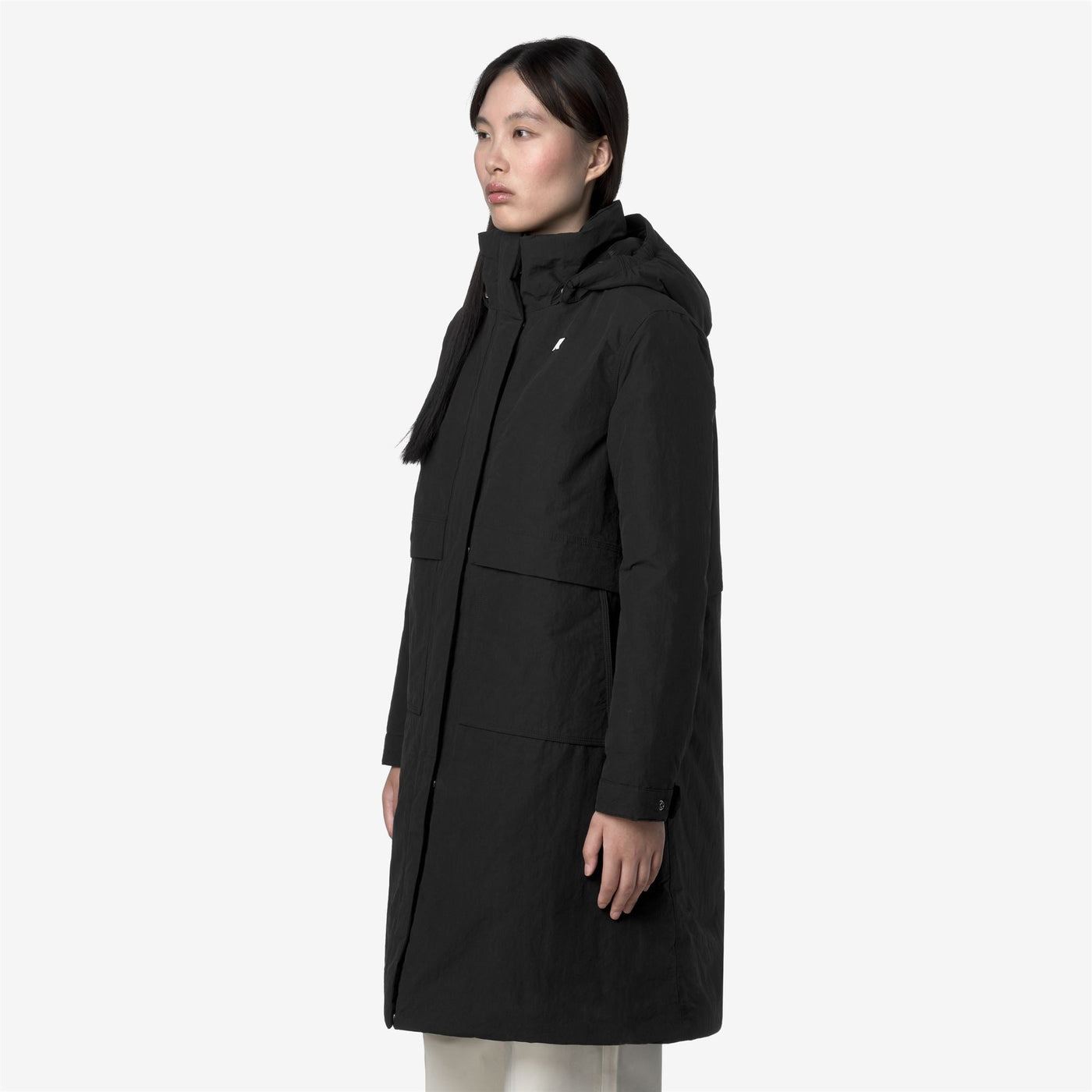 KALISHA WARM COTTON NYLON - Jackets - Long - WOMAN - Black Pure