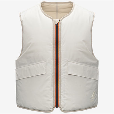 WES PADDED SOEUR - Jackets - Vest - UNISEX - Grey Lt Calce-Beige Baby