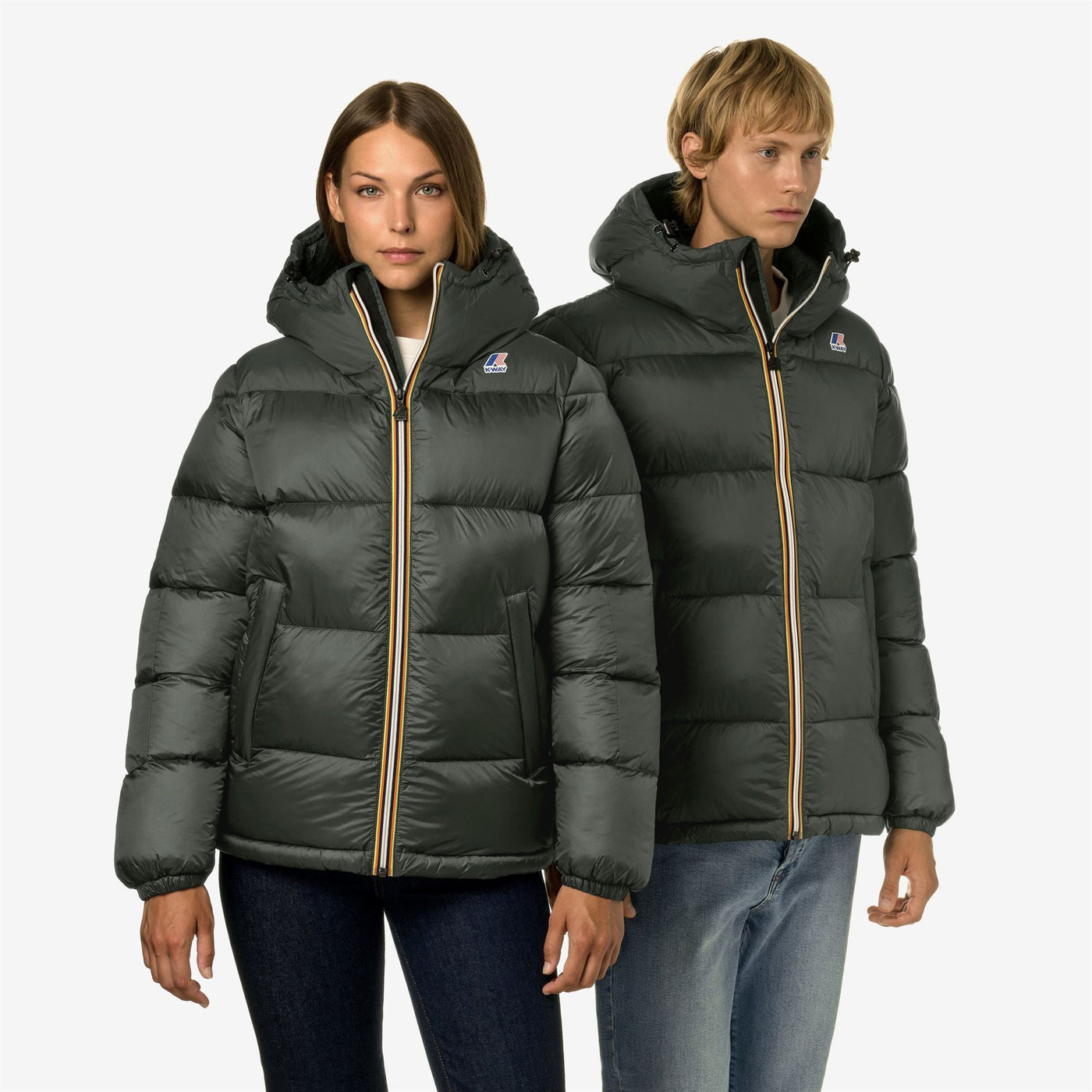 LE VRAI 3.0 CLAUDE HEAVY WARM - Jackets - Mid - UNISEX - GREEN BLACKISH