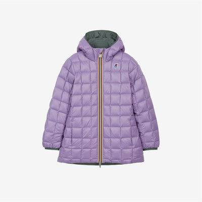 P. SOPHIE THERMO PLUS.2 REVERSIBLE - Jackets - Mid - GIRL - GREEN LAUREL-VIOLET LAVENDER