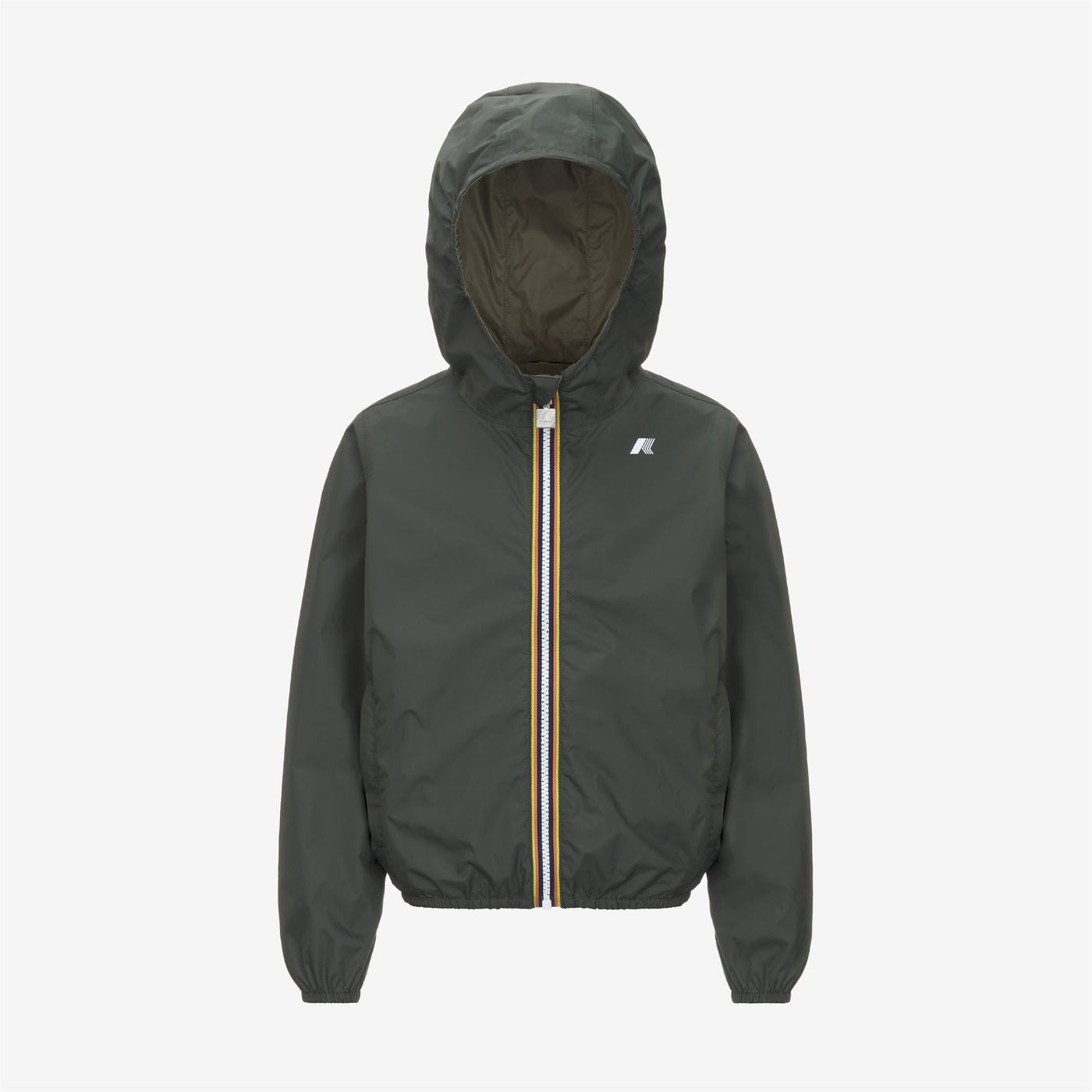 P. JAKE PLUS.2 REVERSIBLE - Jackets - Short - BOY - GREEN BLACKISH-GREEN LICHEN