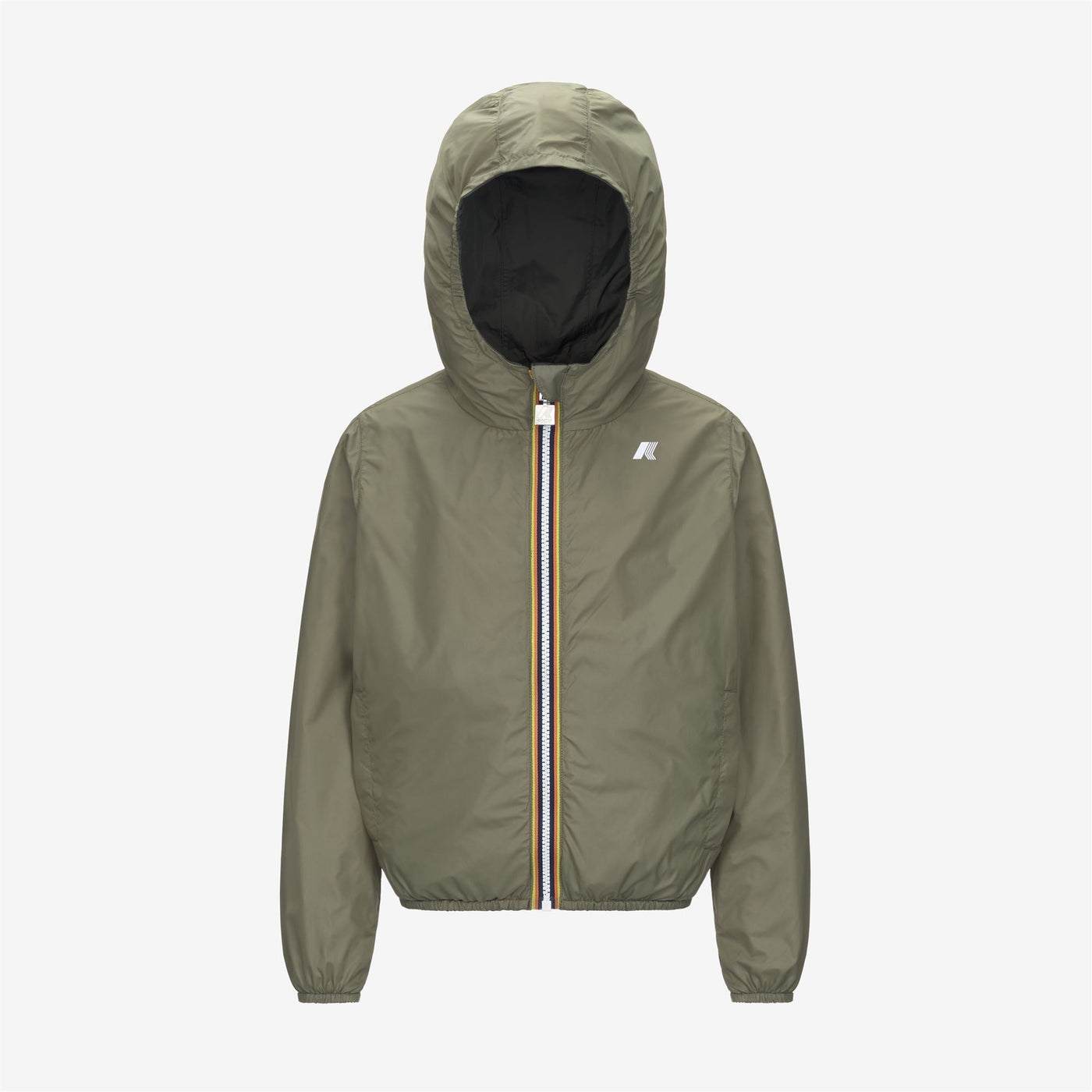 P. JAKE PLUS.2 REVERSIBLE - Jackets - Short - BOY - GREEN BLACKISH-GREEN LICHEN