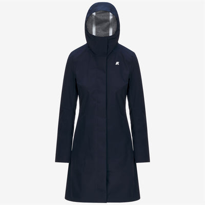 STEPHY BONDED JERSEY - Jackets - 3/4 LENGTH - WOMAN - BLUE DEPTH