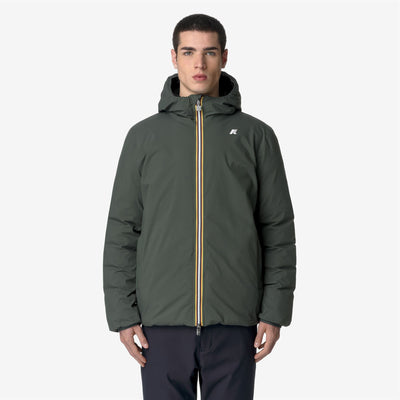 JACK ST THERMO REVERSIBLE - Jackets - Short - MAN - GREEN BLACKISH-Black Pure