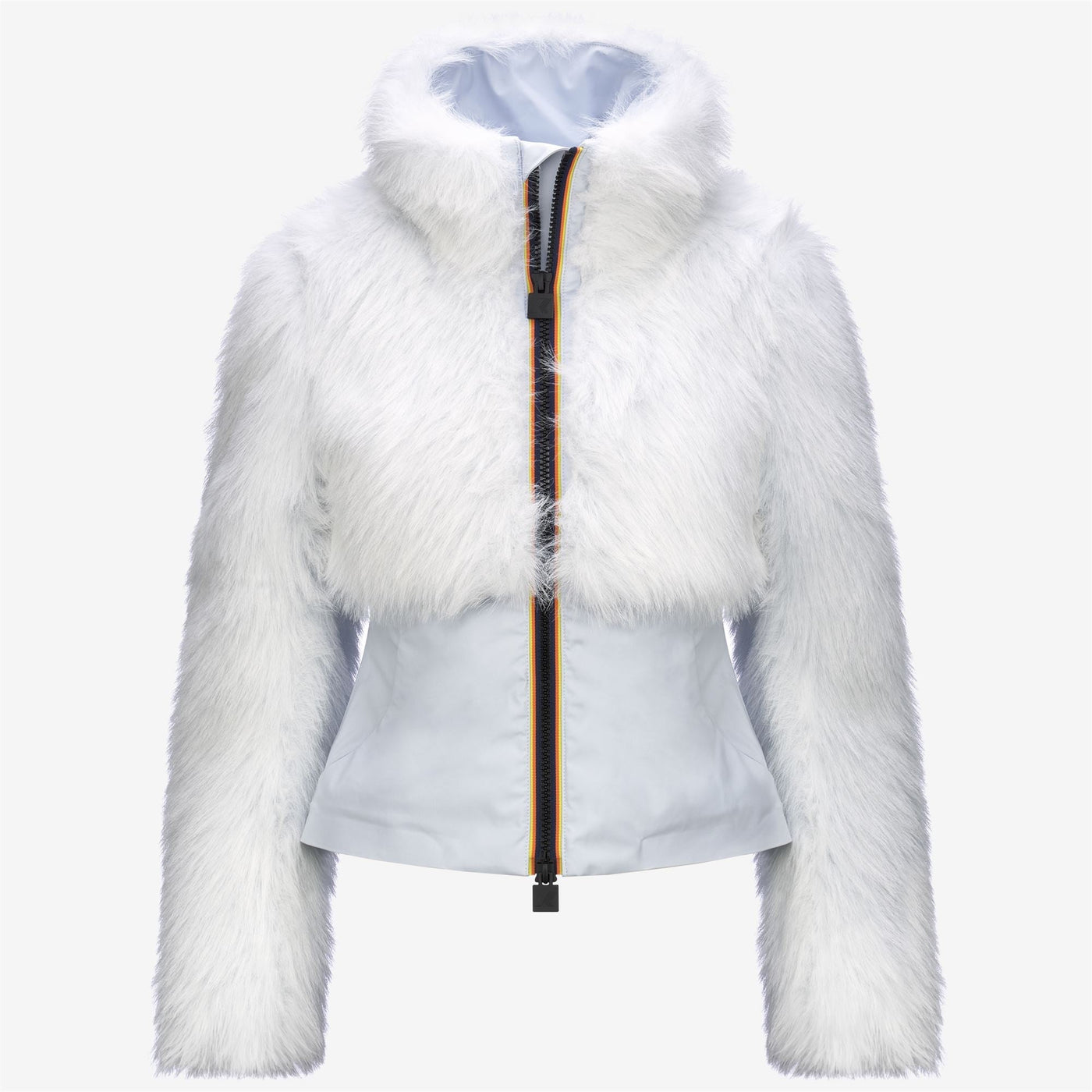 MEL ECO FUR BONDED - Jackets - Short - WOMAN - GREY LILLA-BLACK ASH