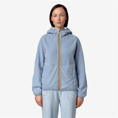 LILY VELOUR POLAR REVERSIBLE - Fleece - Jacket - WOMAN - BLUE A-BLUE A