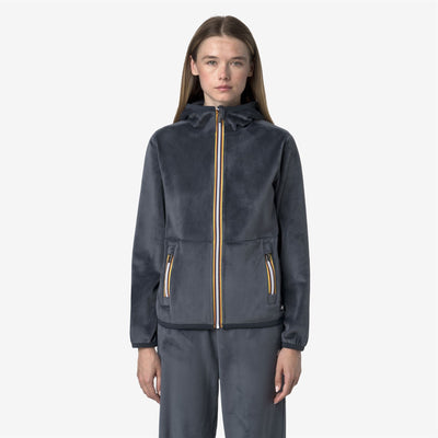 LILY VELOUR POLAR REVERSIBLE - Fleece - Jacket - WOMAN - Blue Airforce Combo